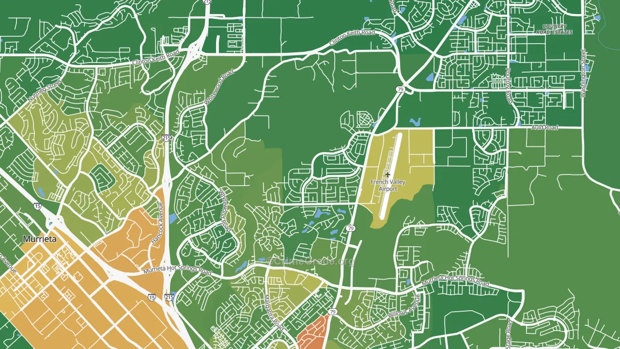 92563, CA Map of Vehicle Theft Rates
