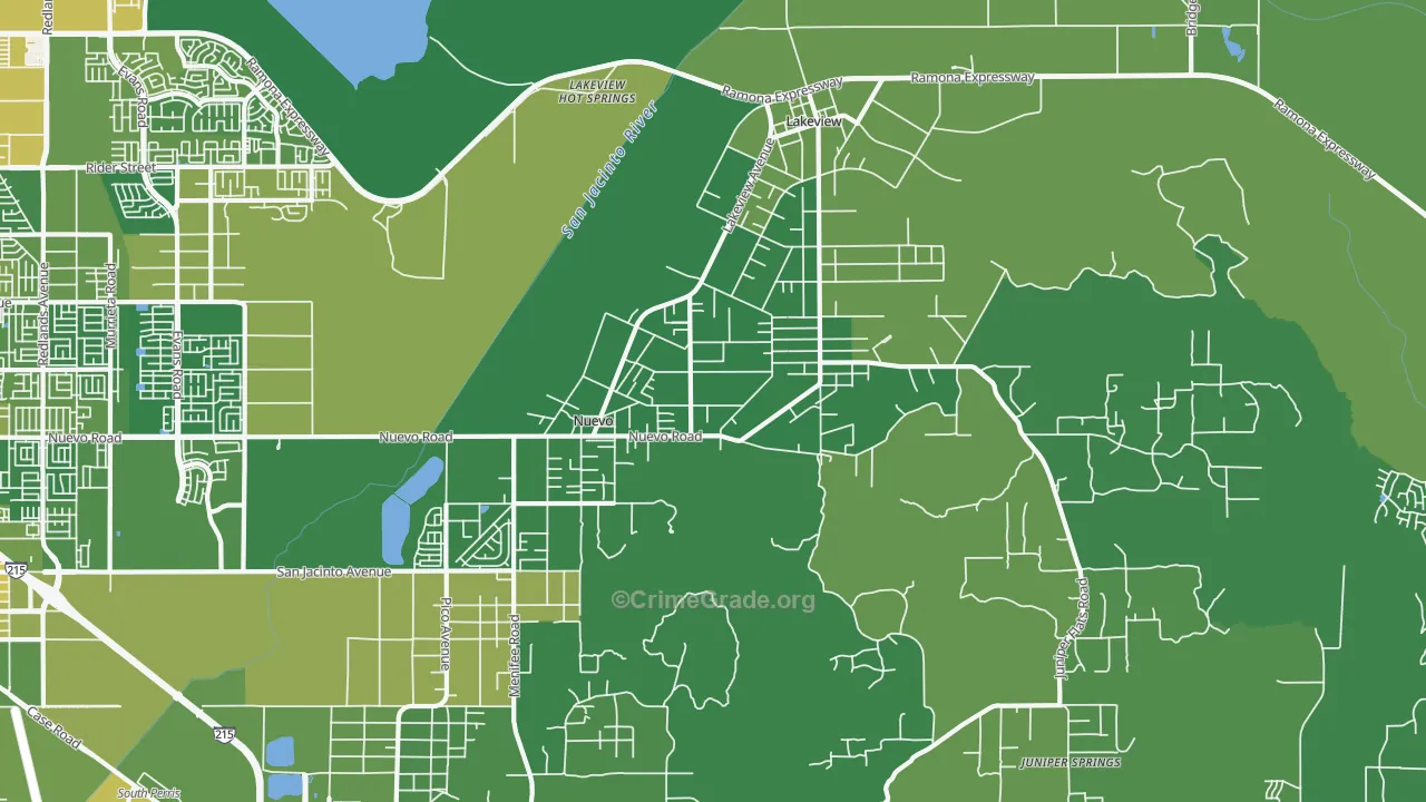 92567, CA Map of Vehicle Theft Rates