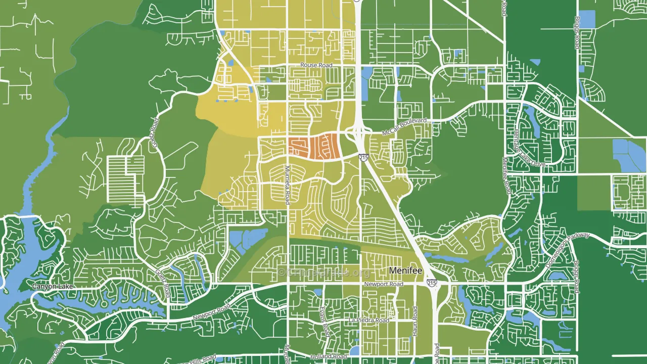 92586, CA Map of Vehicle Theft Rates