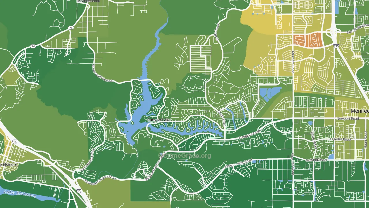 92587, CA Map of Vehicle Theft Rates
