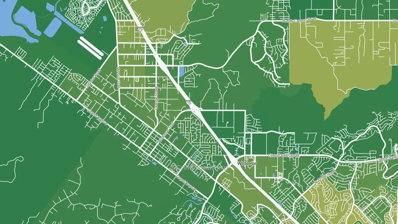 92595, CA Map of Vehicle Theft Rates