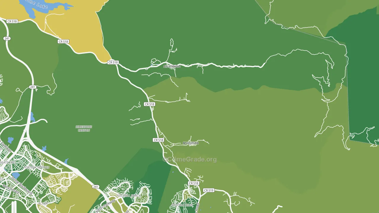 92676, CA Map of Vehicle Theft Rates