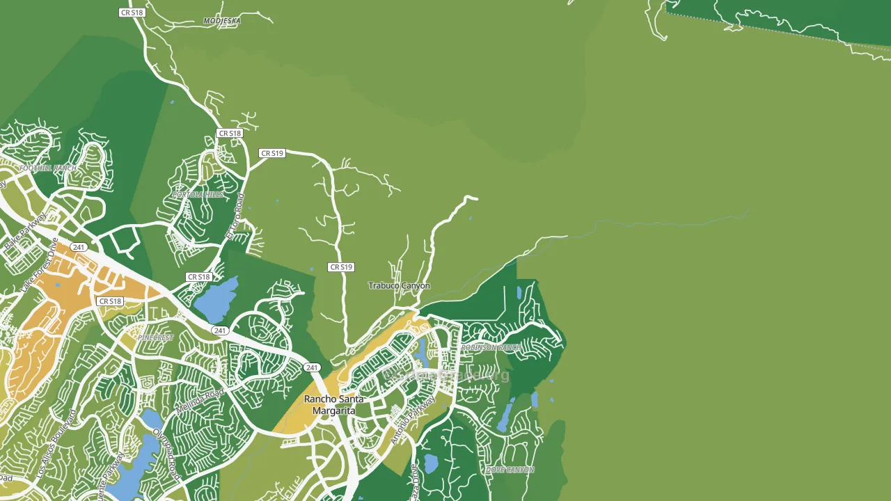 92678, CA Map of Vehicle Theft Rates