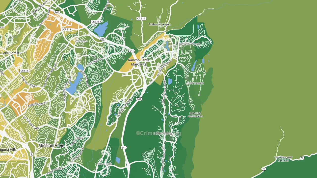 92679, CA Map of Vehicle Theft Rates