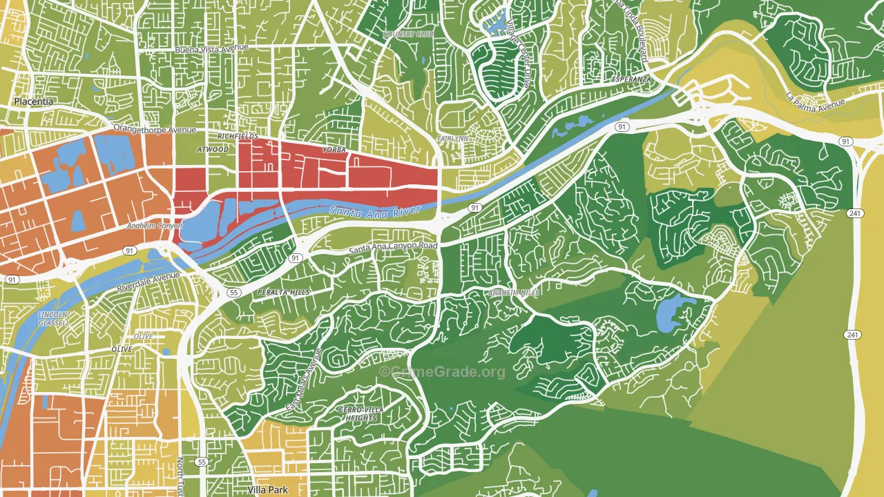 92807, CA Map of Vehicle Theft Rates
