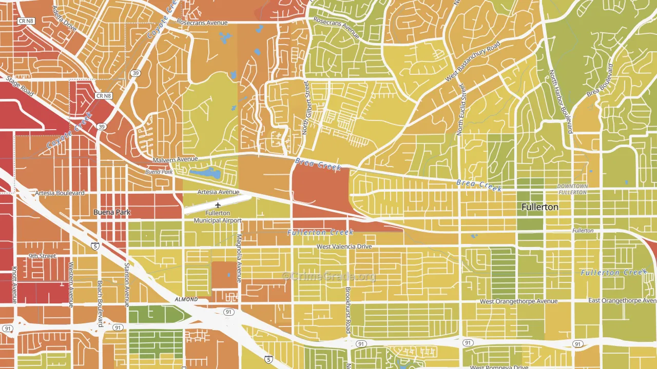 92833, CA Map of Vehicle Theft Rates