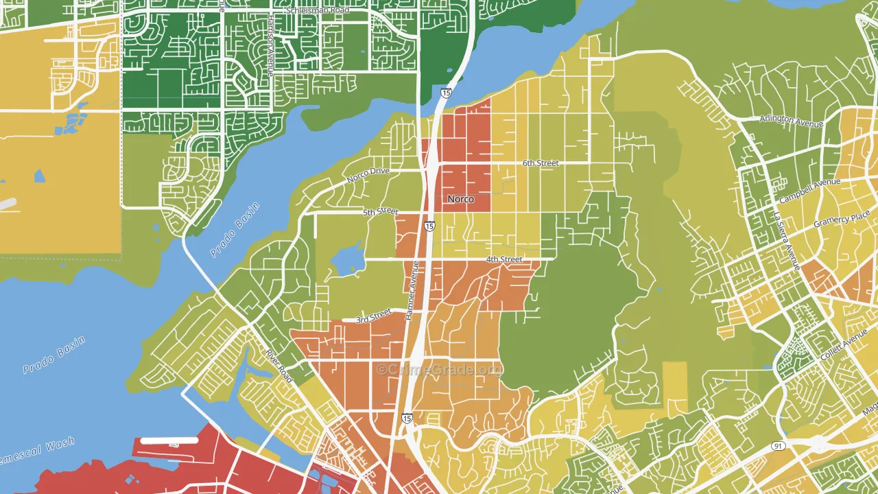 92860, CA Map of Vehicle Theft Rates