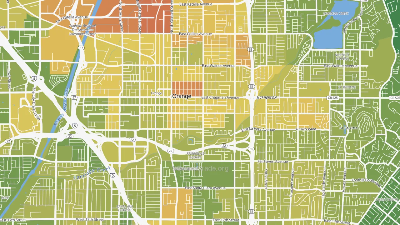 92866, CA Map of Vehicle Theft Rates