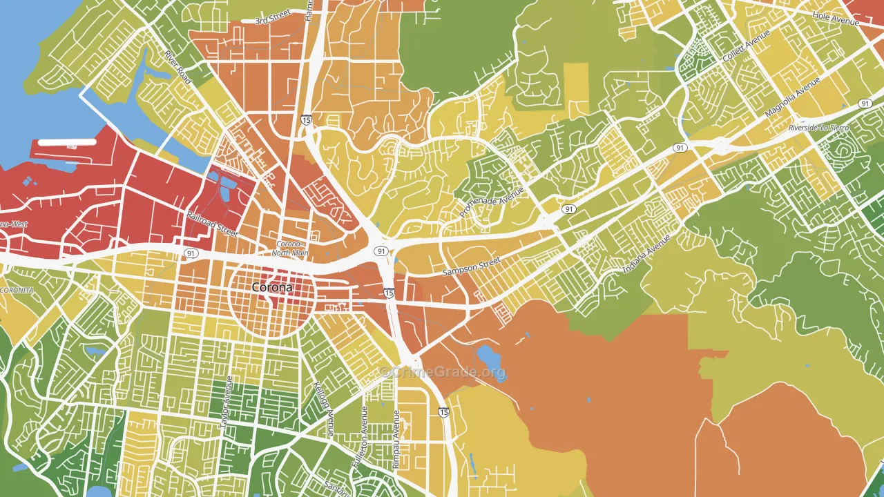92879, CA Map of Vehicle Theft Rates