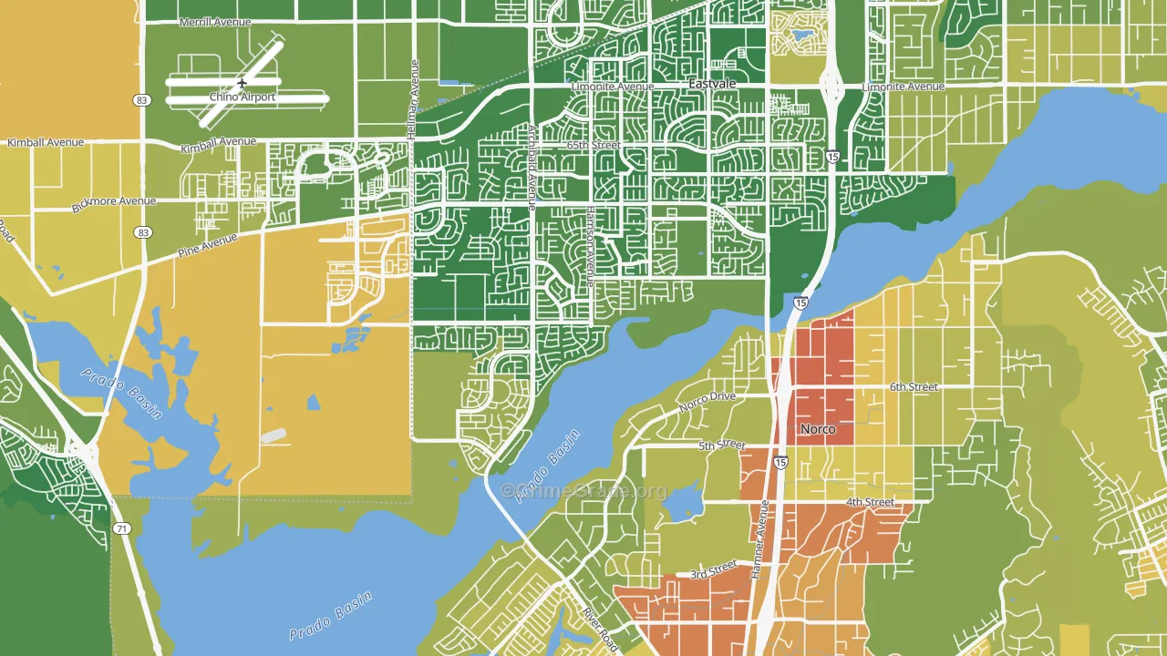 92880, CA Map of Vehicle Theft Rates