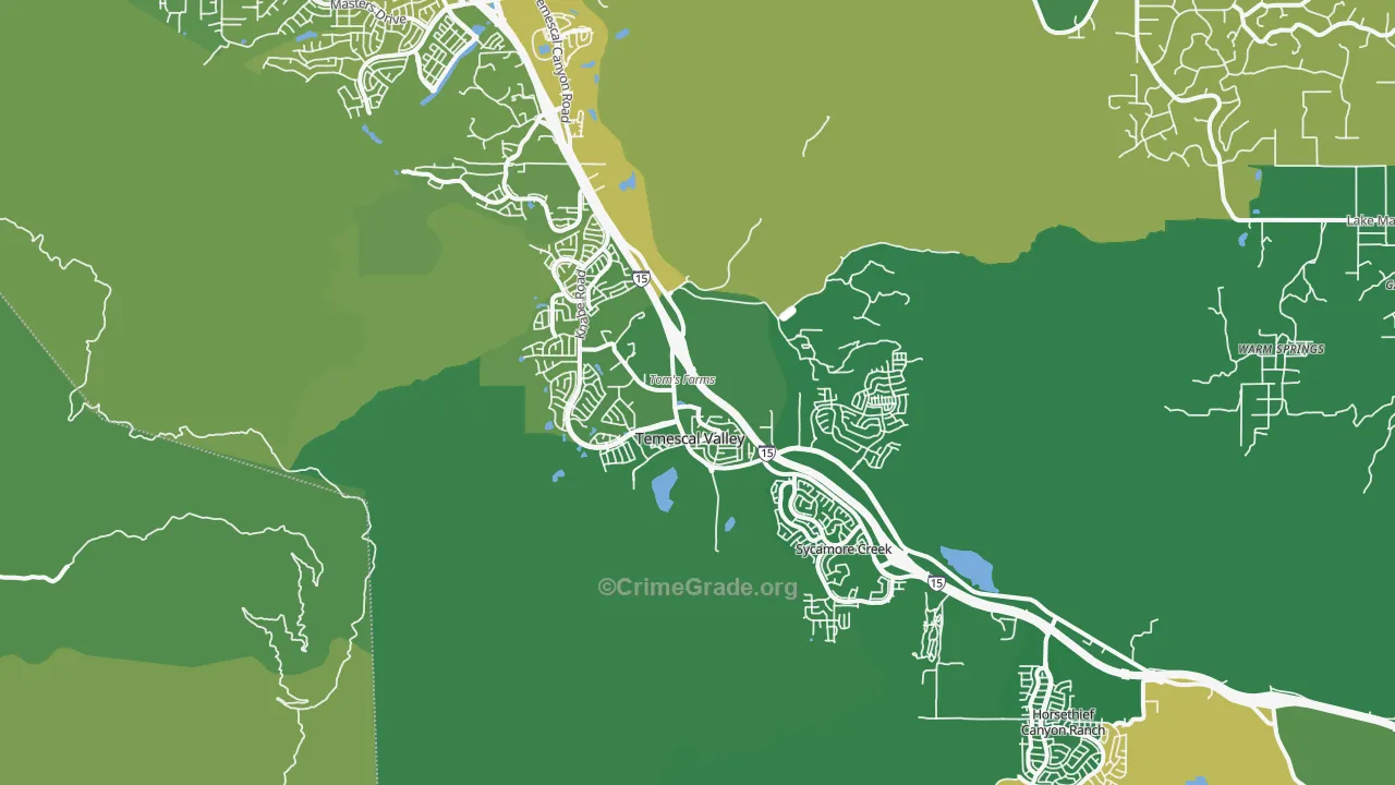 92883, CA Map of Vehicle Theft Rates