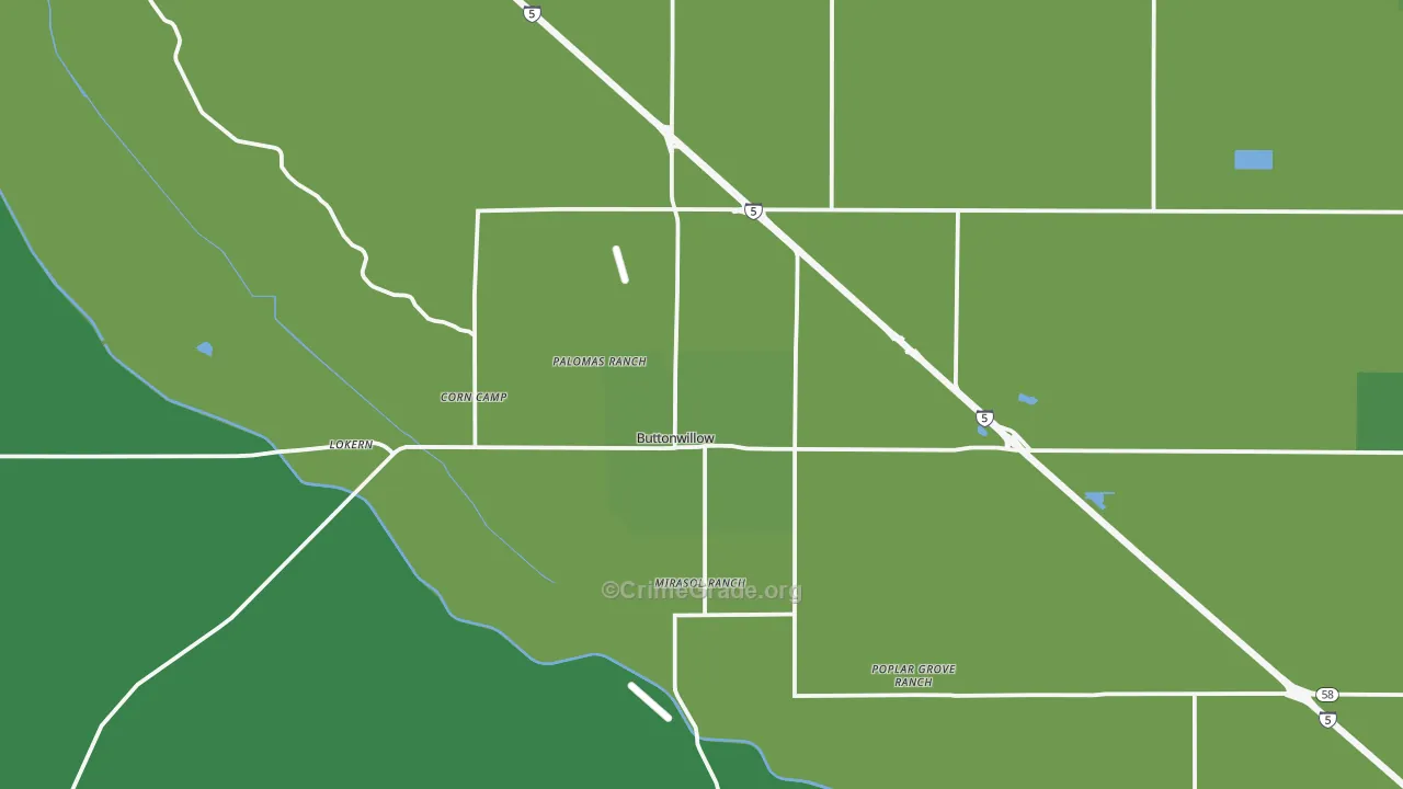 93206, CA Map of Vehicle Theft Rates