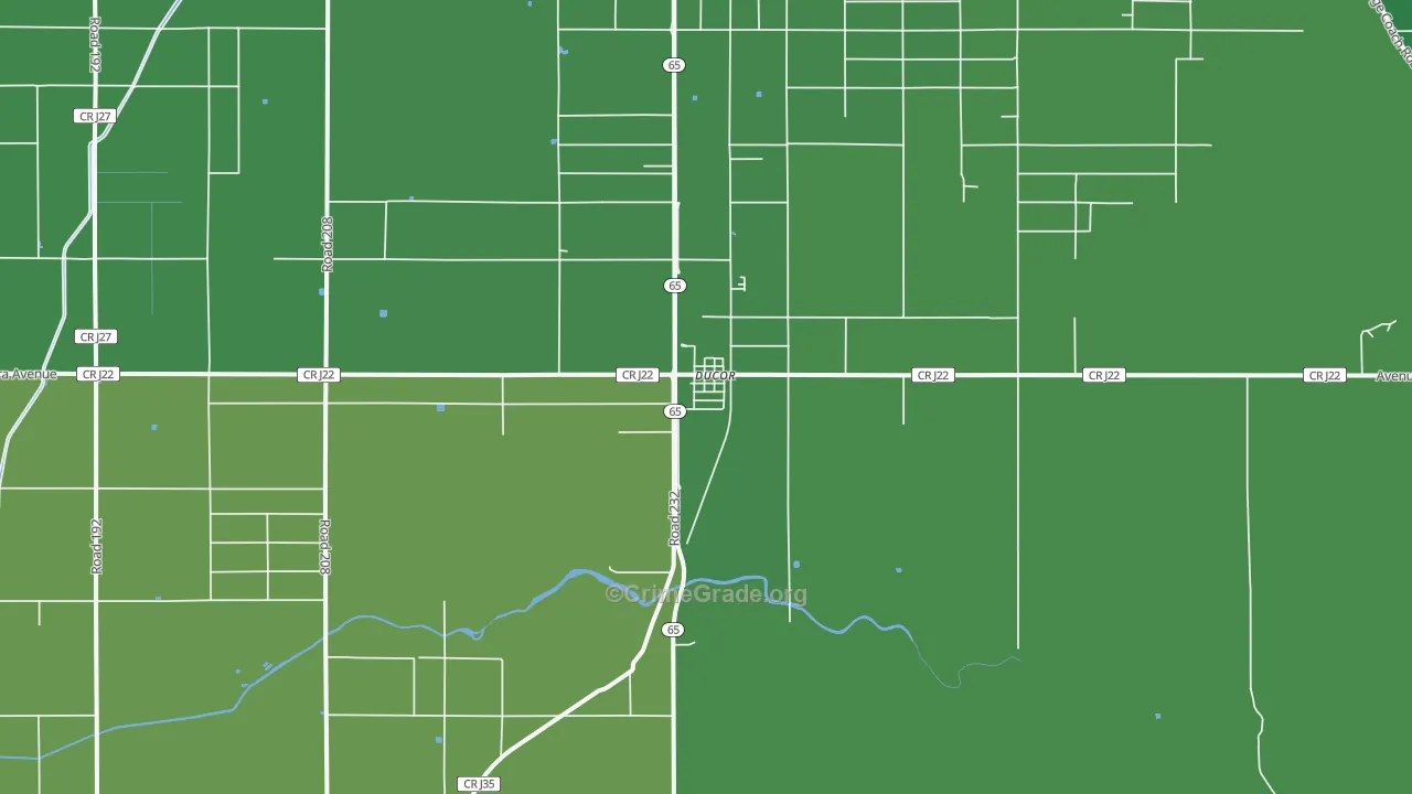 93218, CA Map of Vehicle Theft Rates