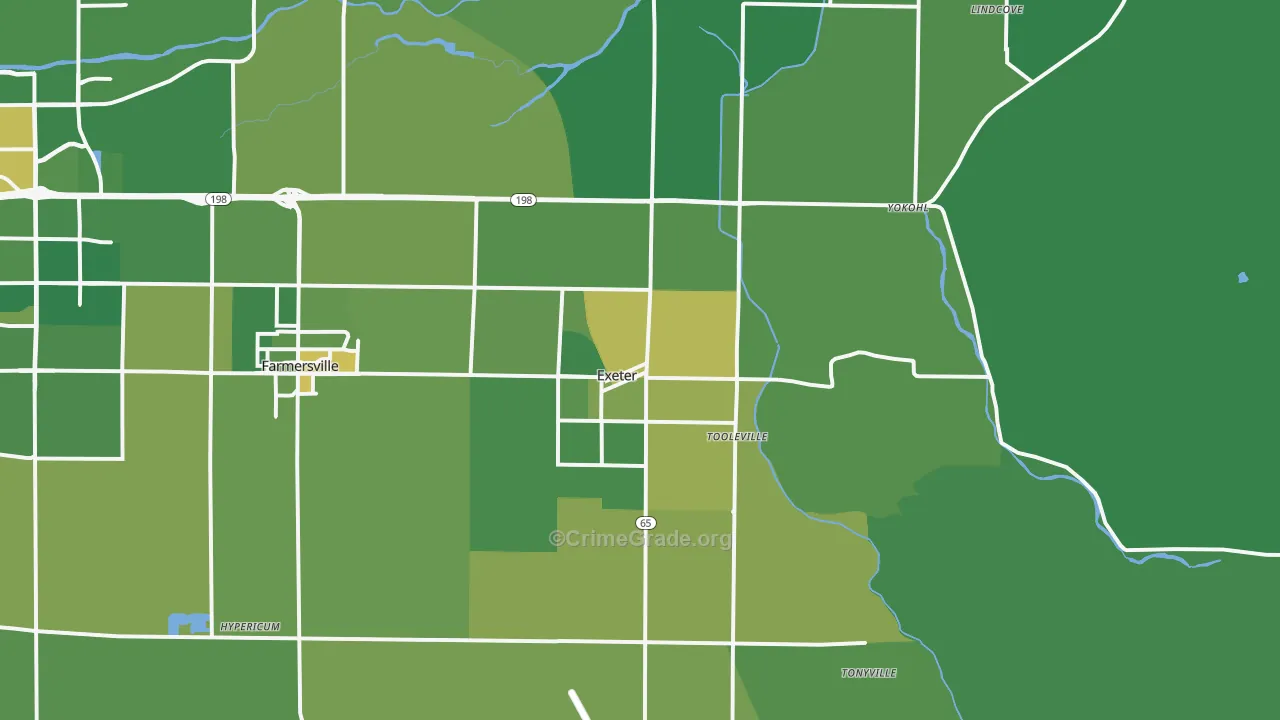 93221, CA Map of Vehicle Theft Rates