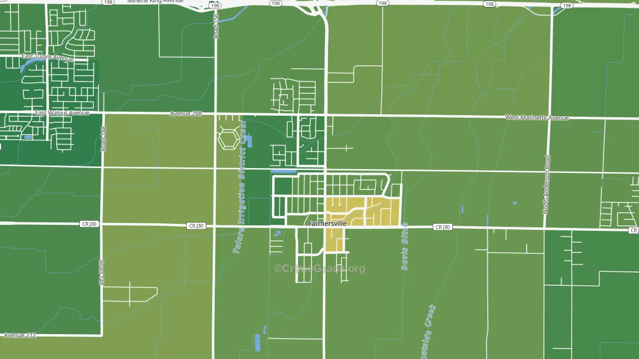 93223, CA Map of Vehicle Theft Rates