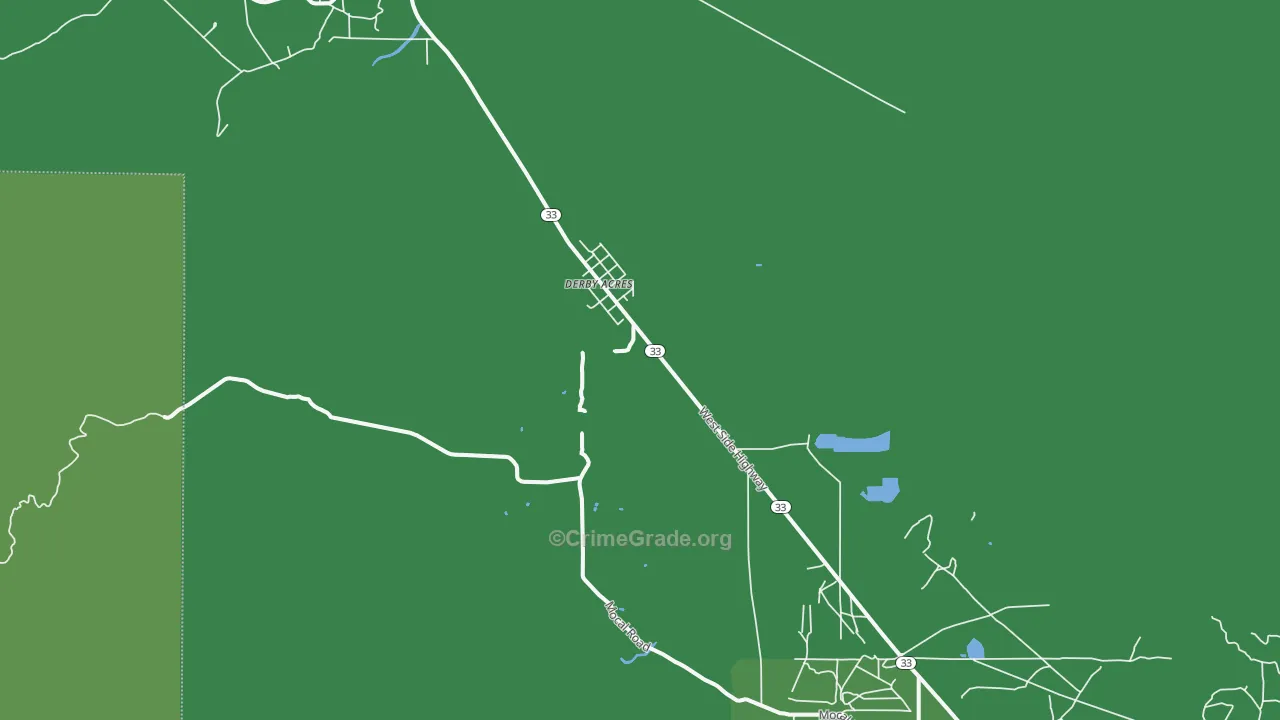93224, CA Map of Vehicle Theft Rates