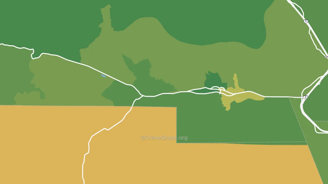 93225, CA Map of Vehicle Theft Rates
