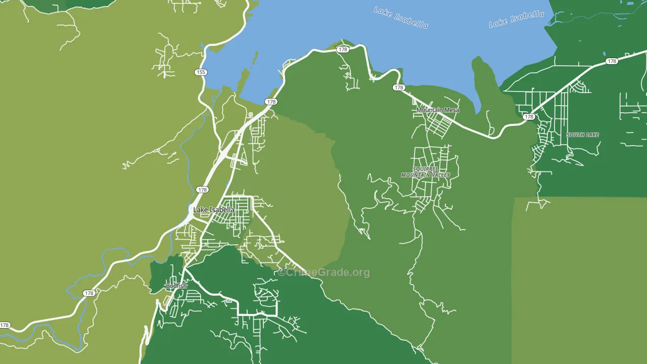 93240, CA Map of Vehicle Theft Rates