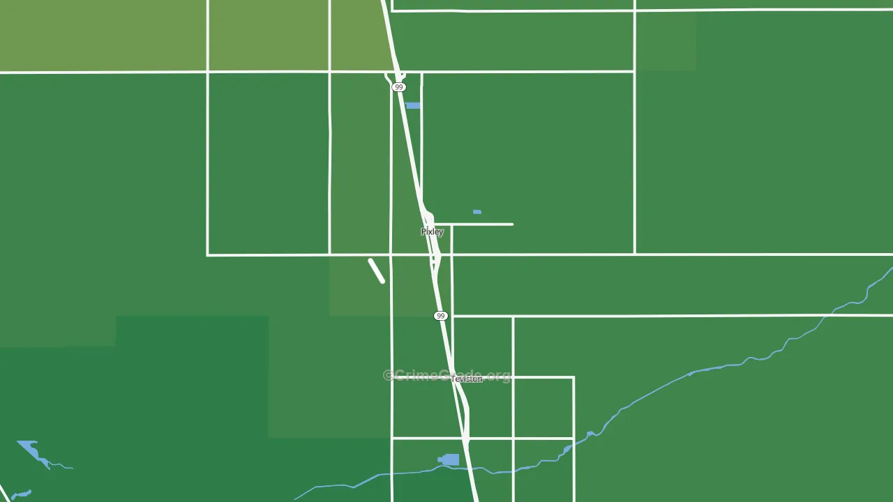 93256, CA Map of Vehicle Theft Rates