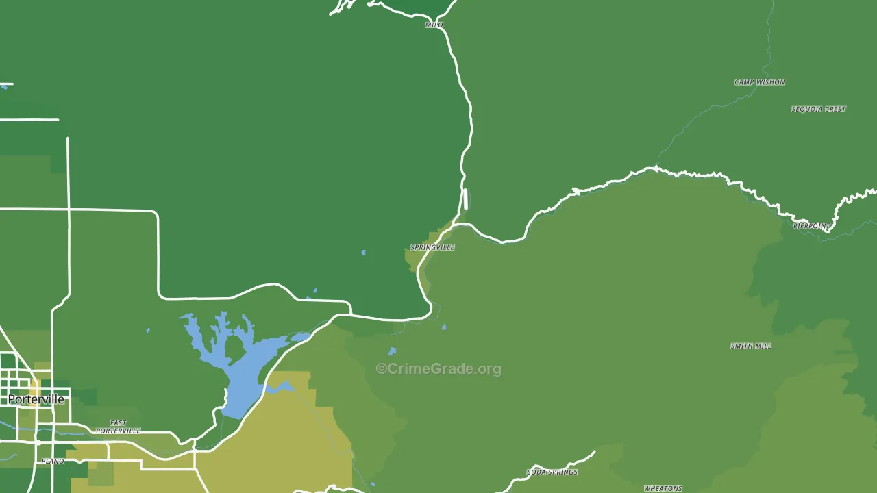 93265, CA Map of Vehicle Theft Rates
