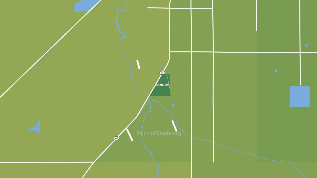 93266, CA Map of Vehicle Theft Rates