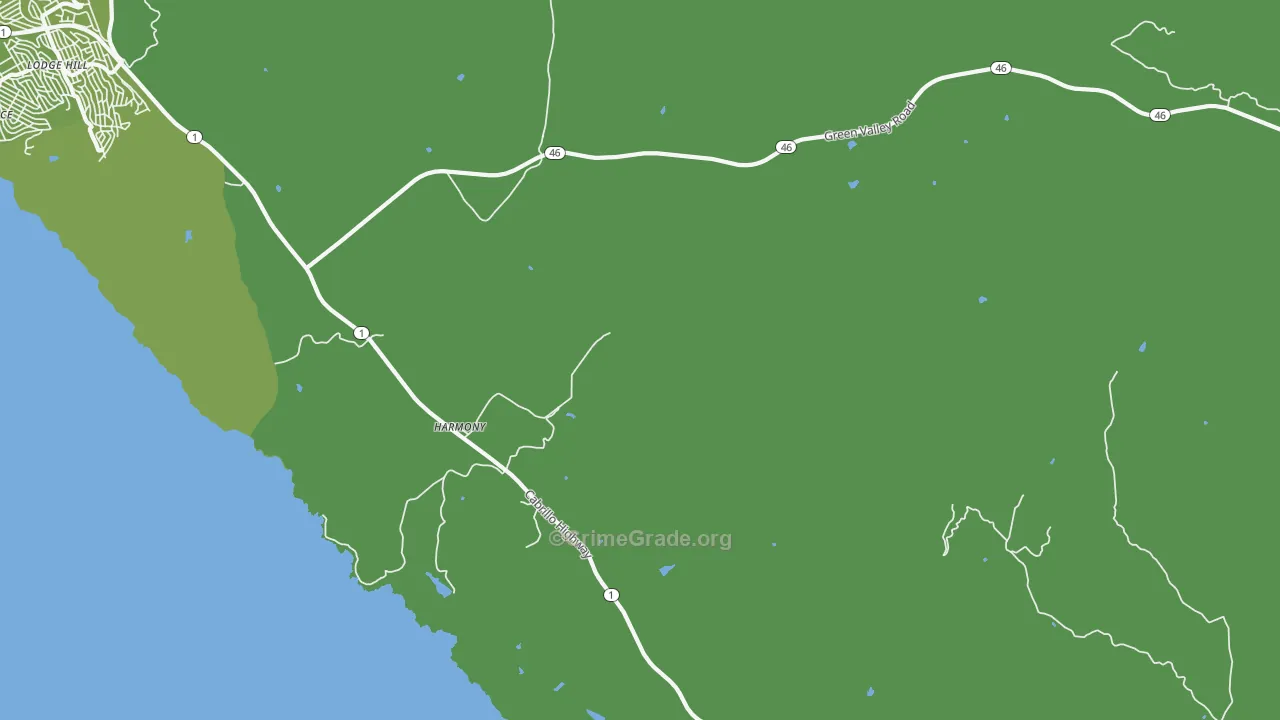 93435, CA Map of Vehicle Theft Rates