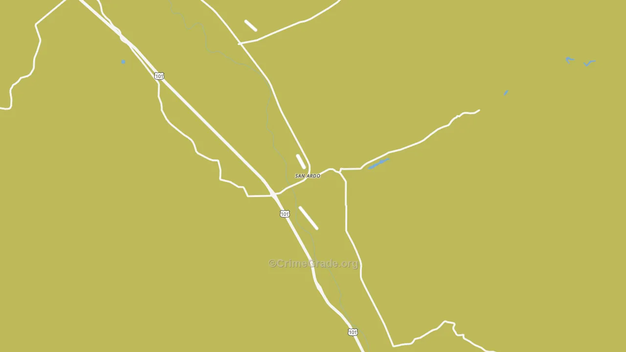 93450, CA Map of Vehicle Theft Rates