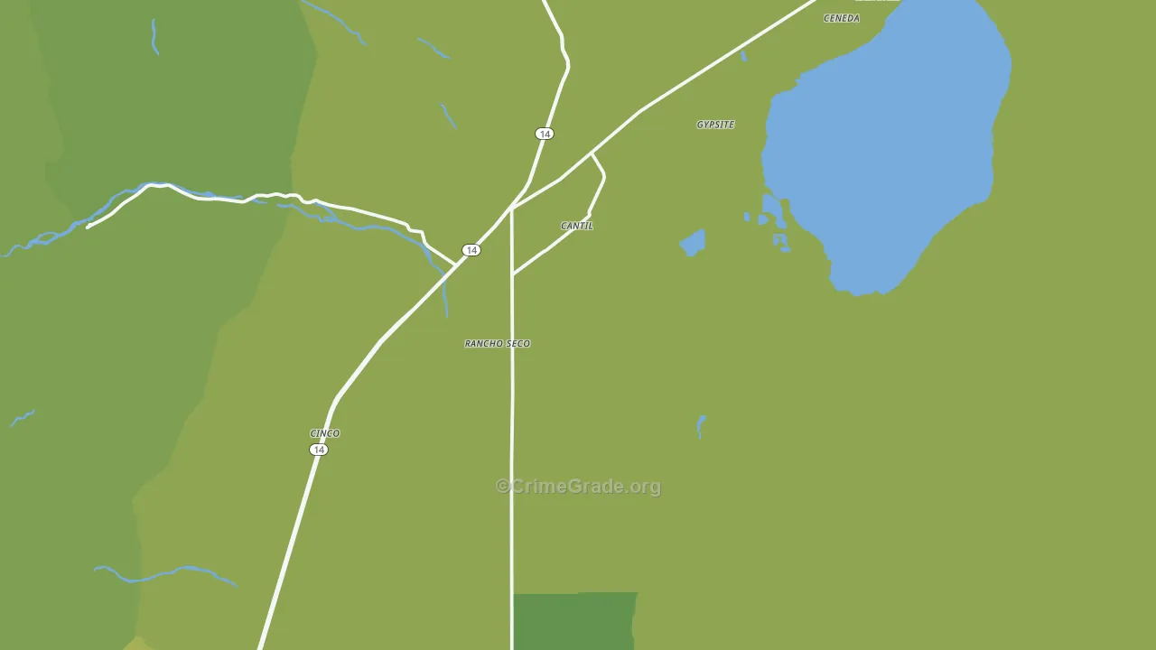 93519, CA Map of Vehicle Theft Rates