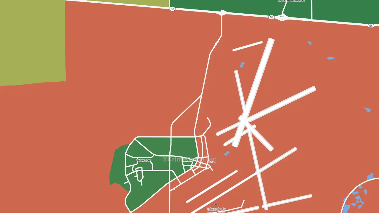 93523, CA Map of Vehicle Theft Rates