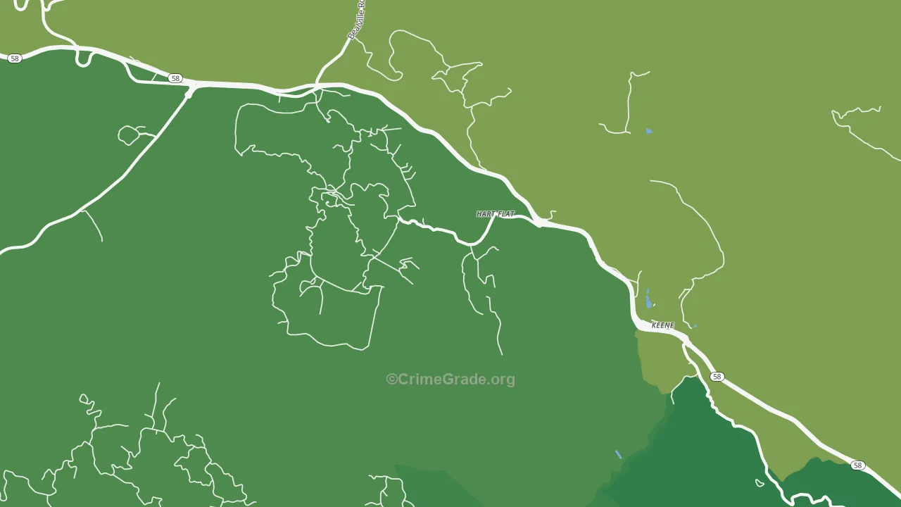 93531, CA Map of Vehicle Theft Rates