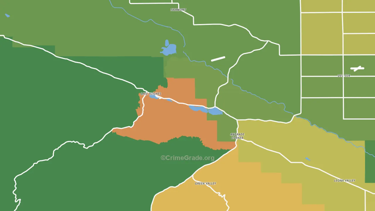 93532, CA Map of Vehicle Theft Rates