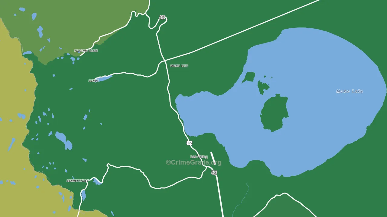 93541, CA Map of Vehicle Theft Rates