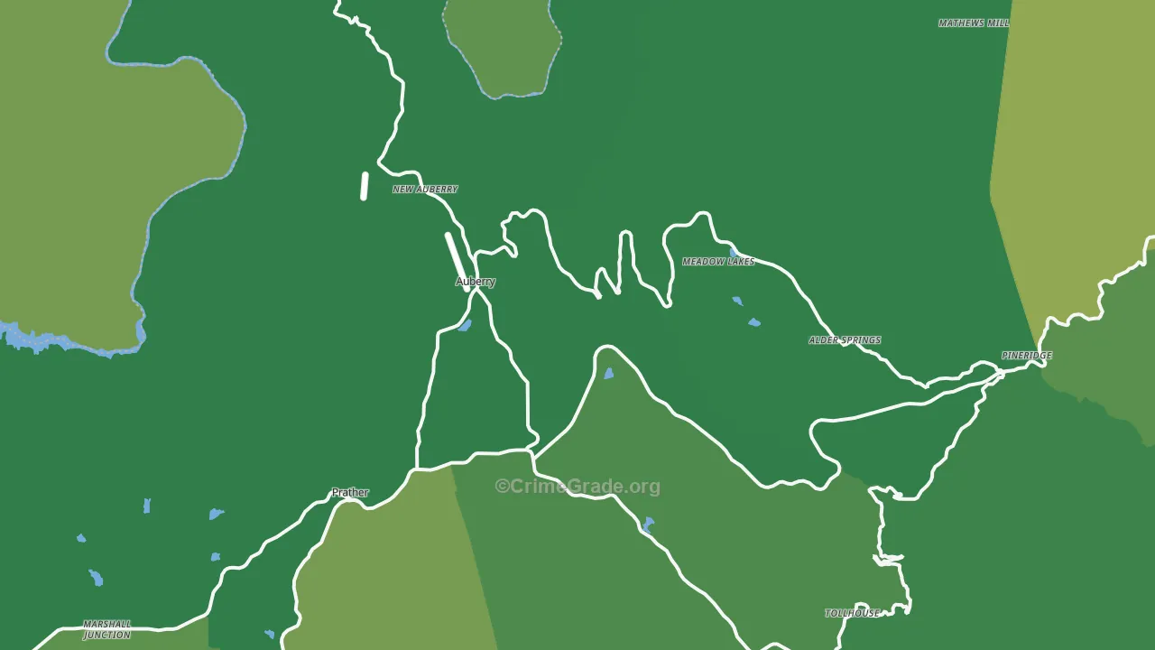 93602, CA Map of Vehicle Theft Rates