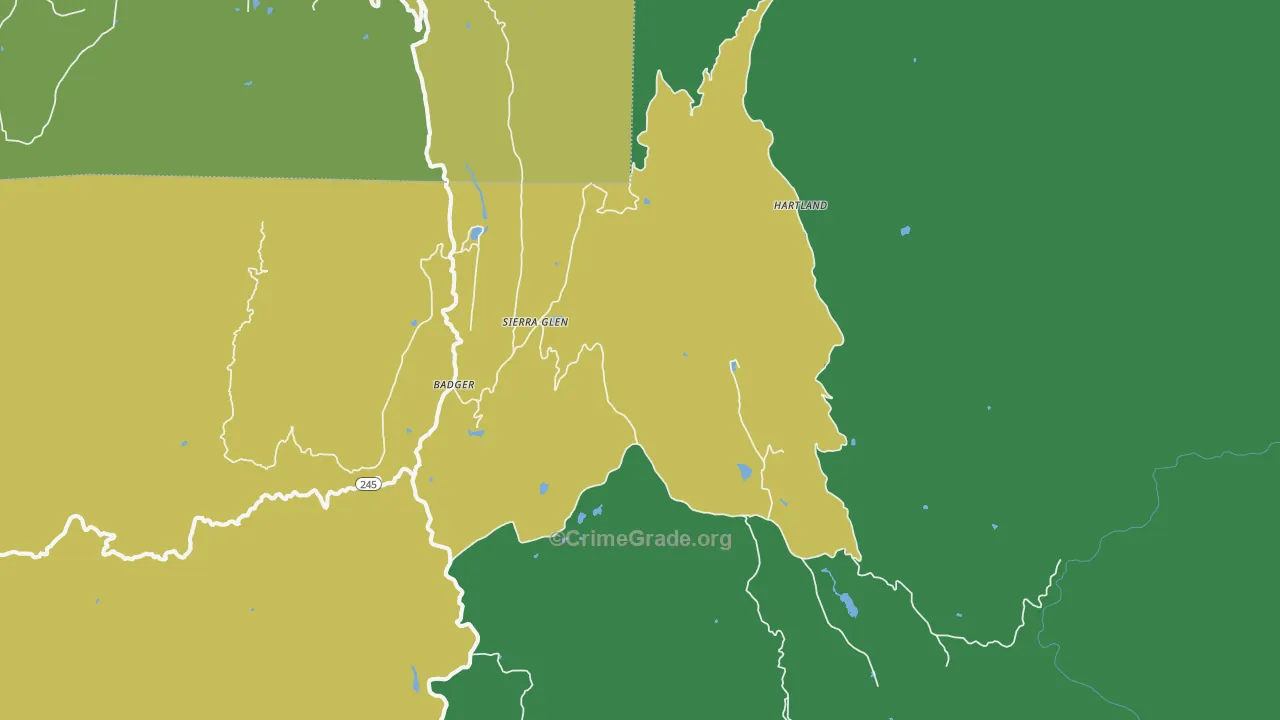 93603, CA Map of Vehicle Theft Rates