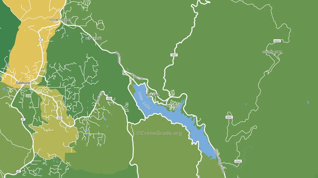 93604, CA Map of Vehicle Theft Rates