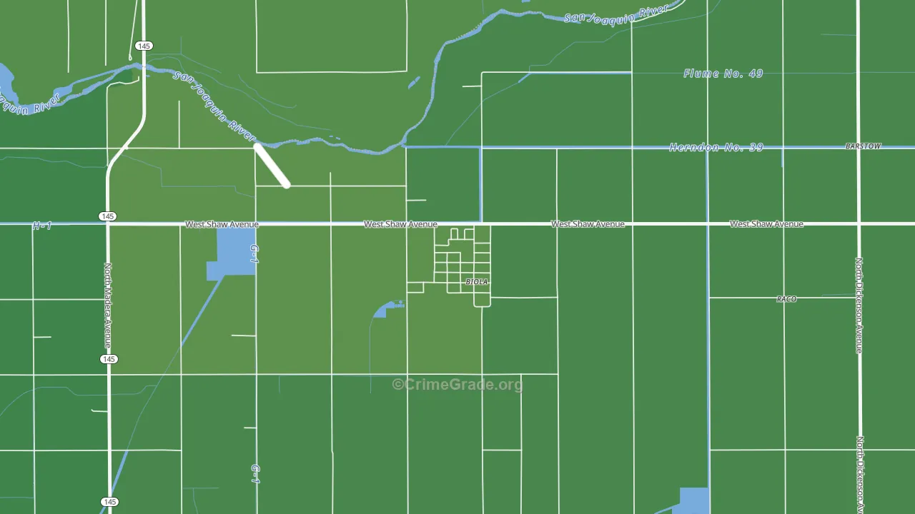 93606, CA Map of Vehicle Theft Rates