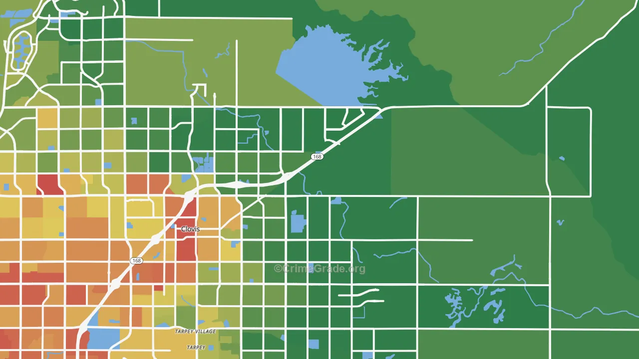 93619, CA Map of Vehicle Theft Rates