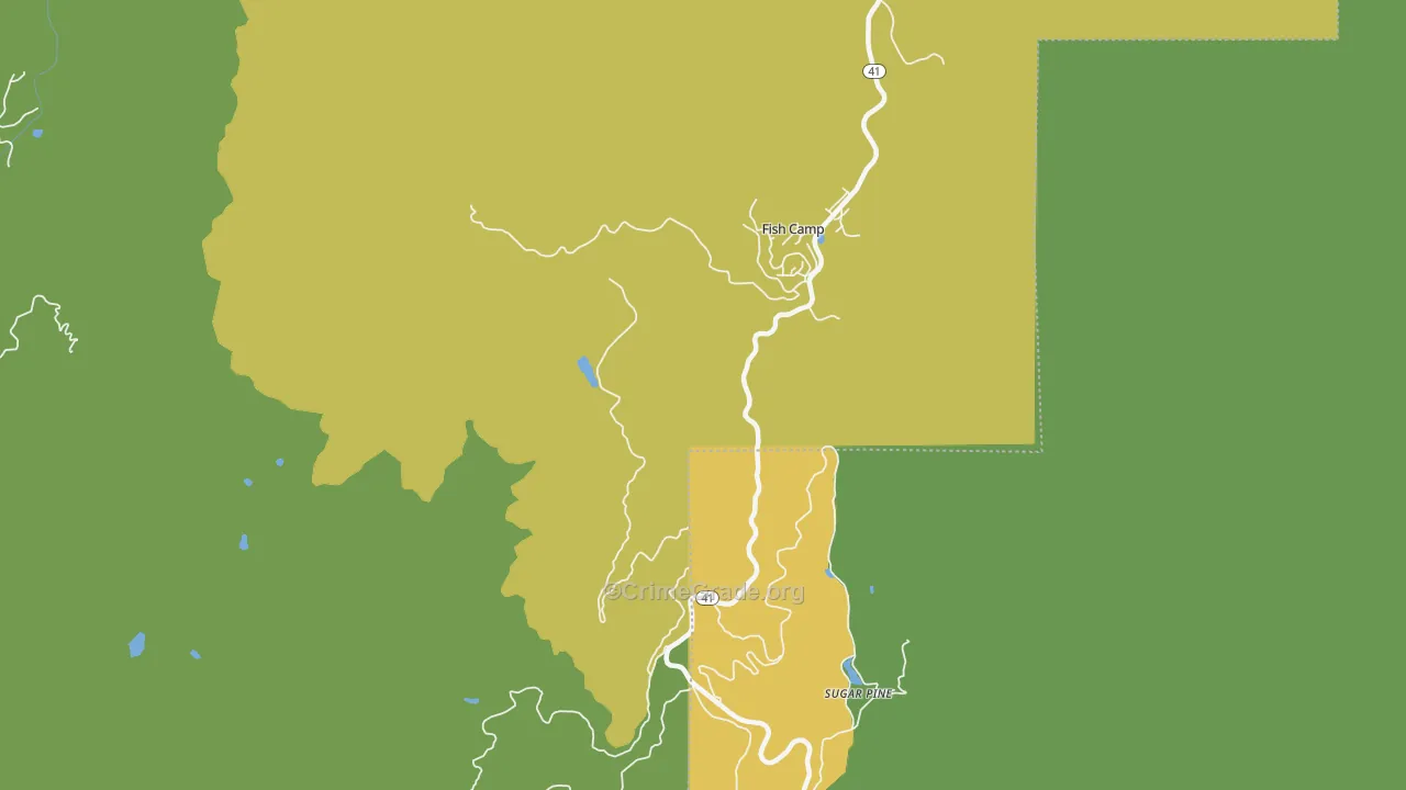 93623, CA Map of Vehicle Theft Rates