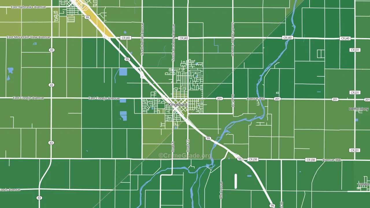 93631, CA Map of Vehicle Theft Rates