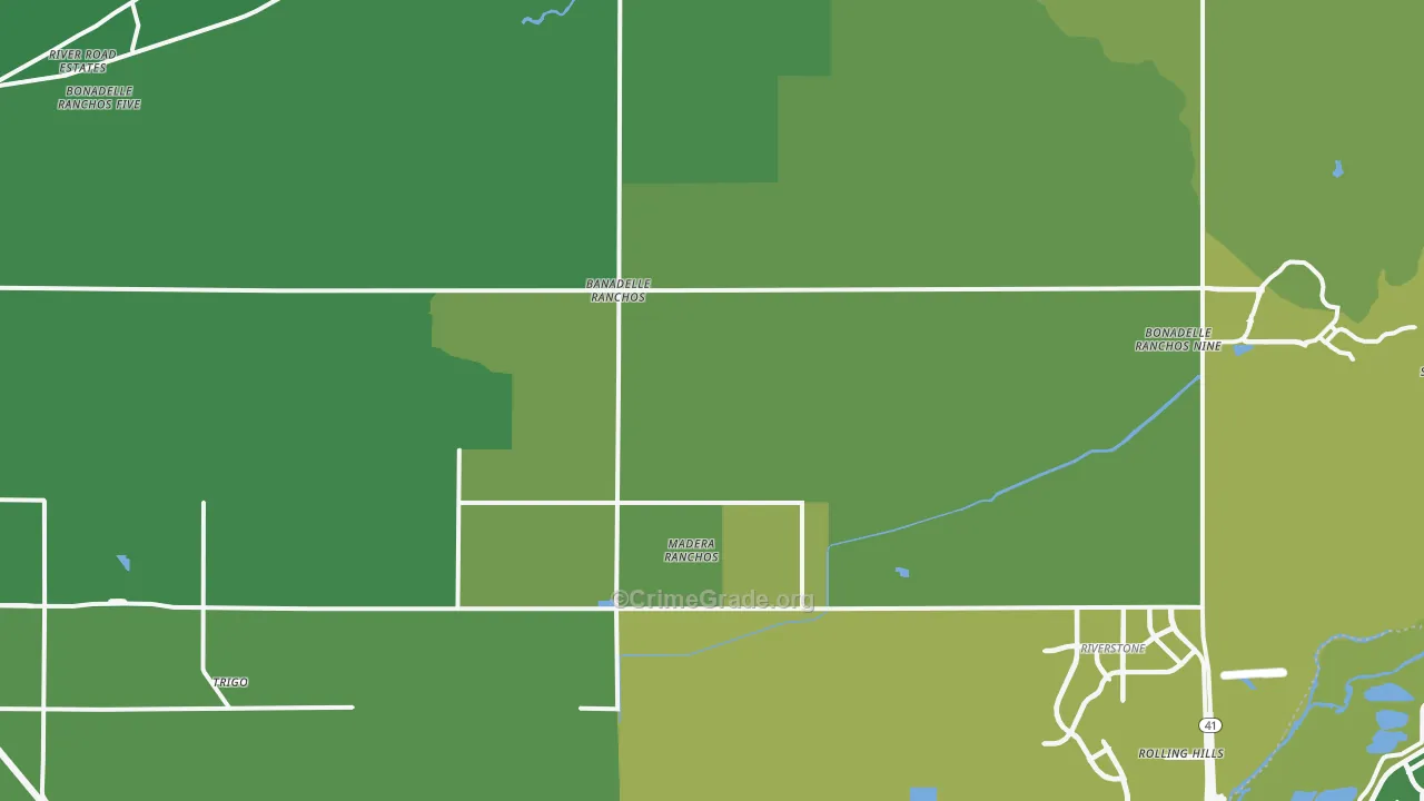 93636, CA Map of Vehicle Theft Rates