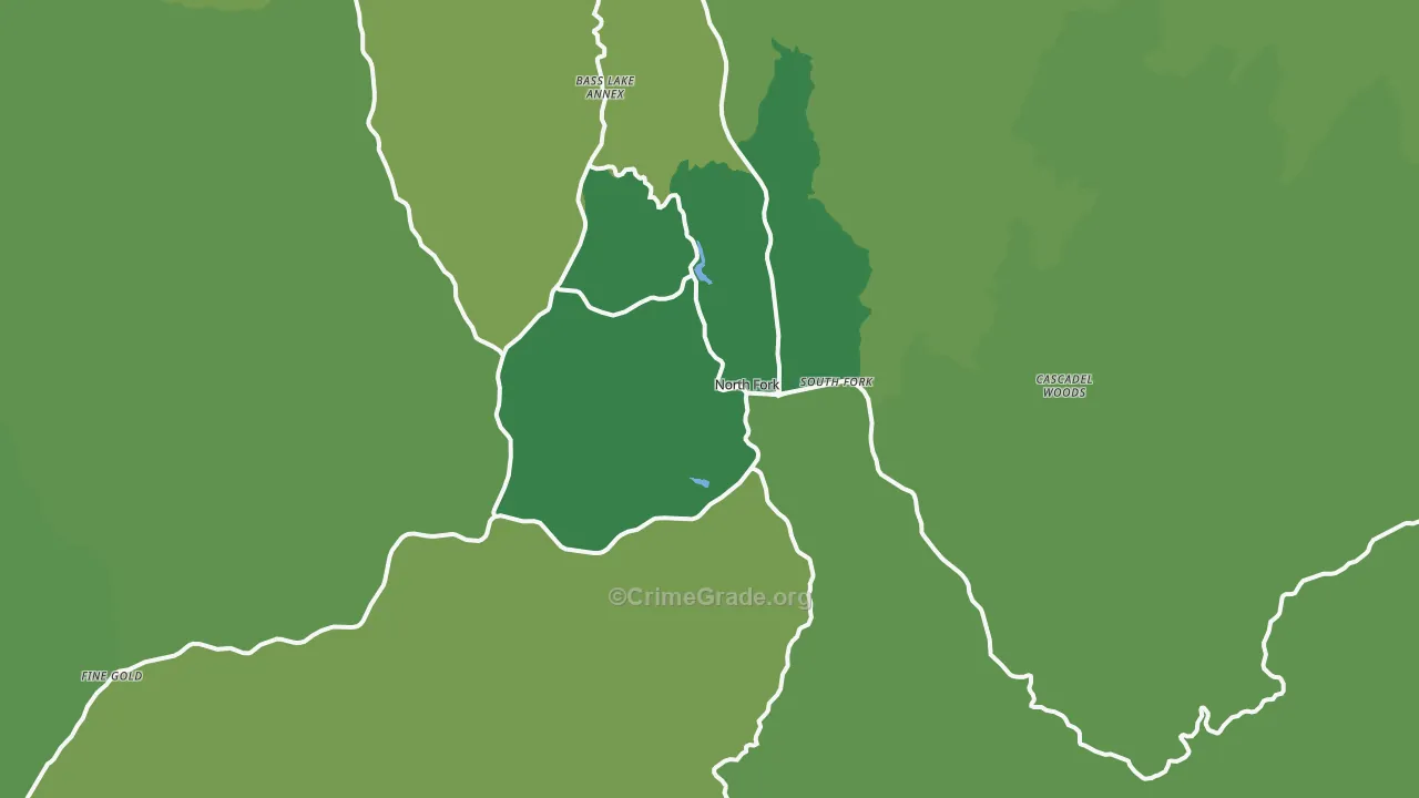93643, CA Map of Vehicle Theft Rates