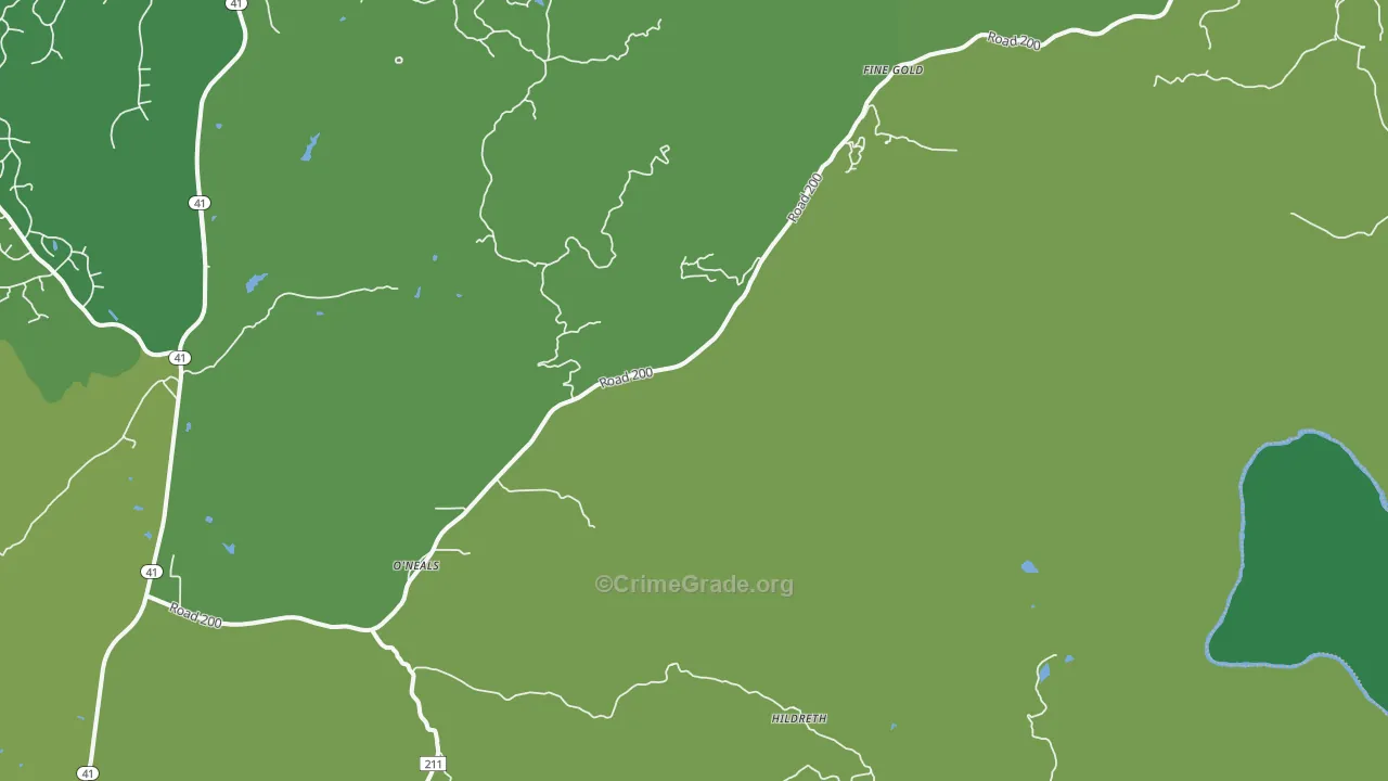 93645, CA Map of Vehicle Theft Rates