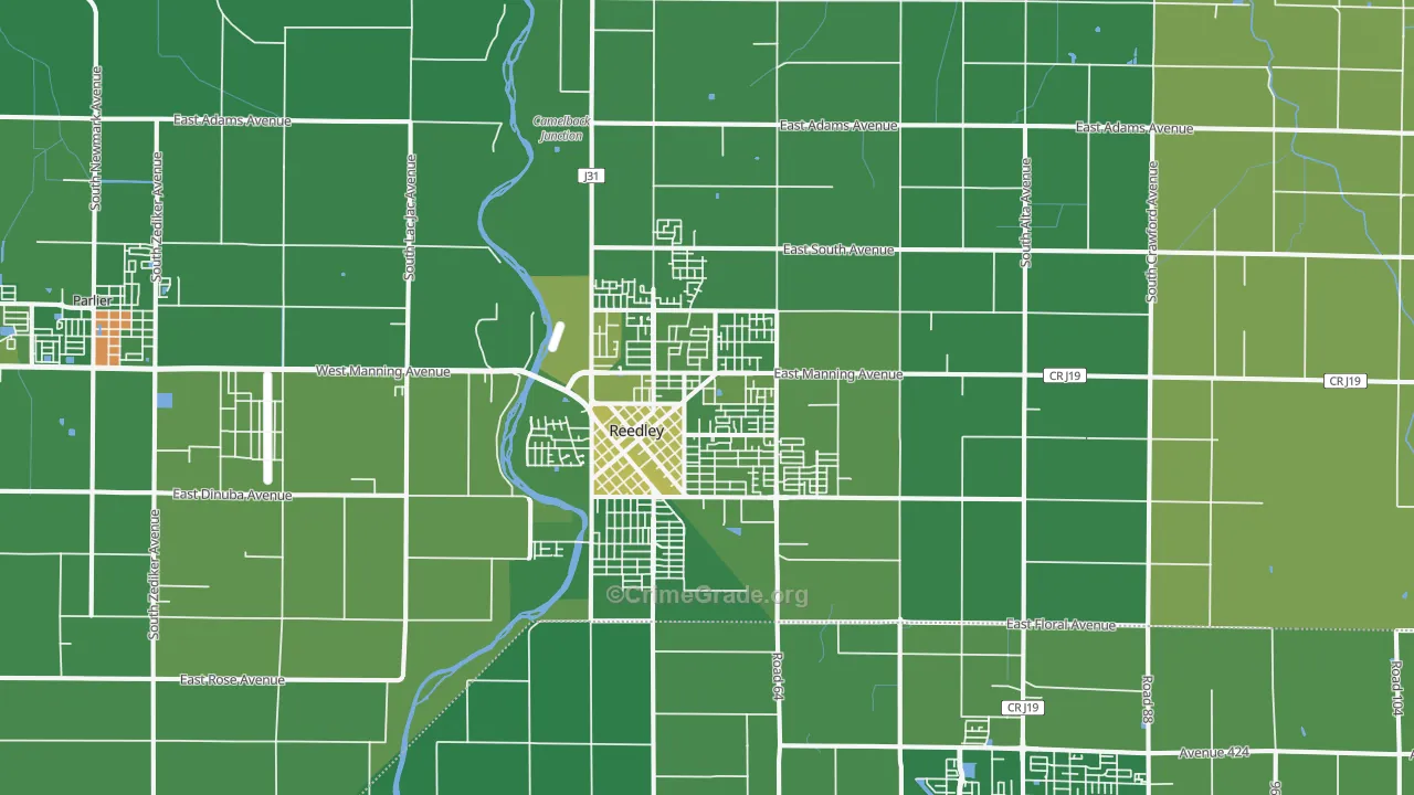 93654, CA Map of Vehicle Theft Rates