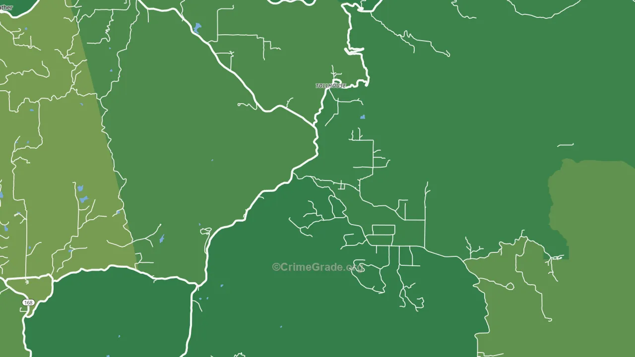 93667, CA Map of Vehicle Theft Rates