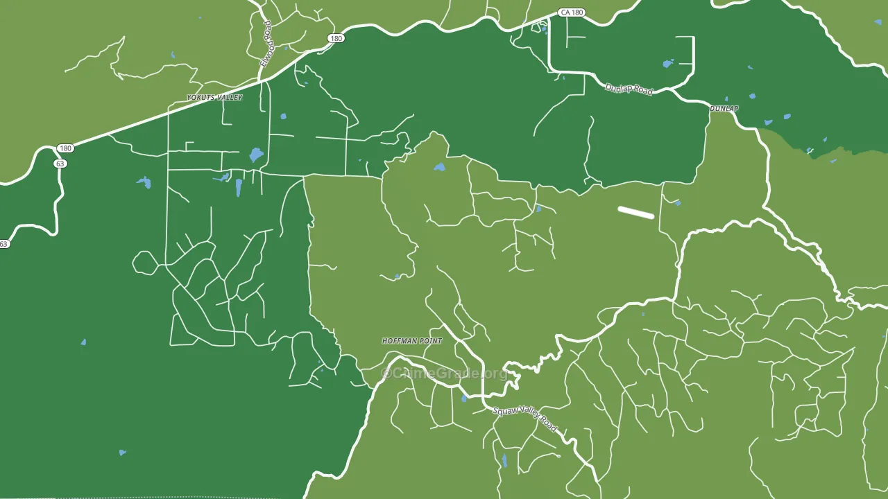 93675, CA Map of Vehicle Theft Rates