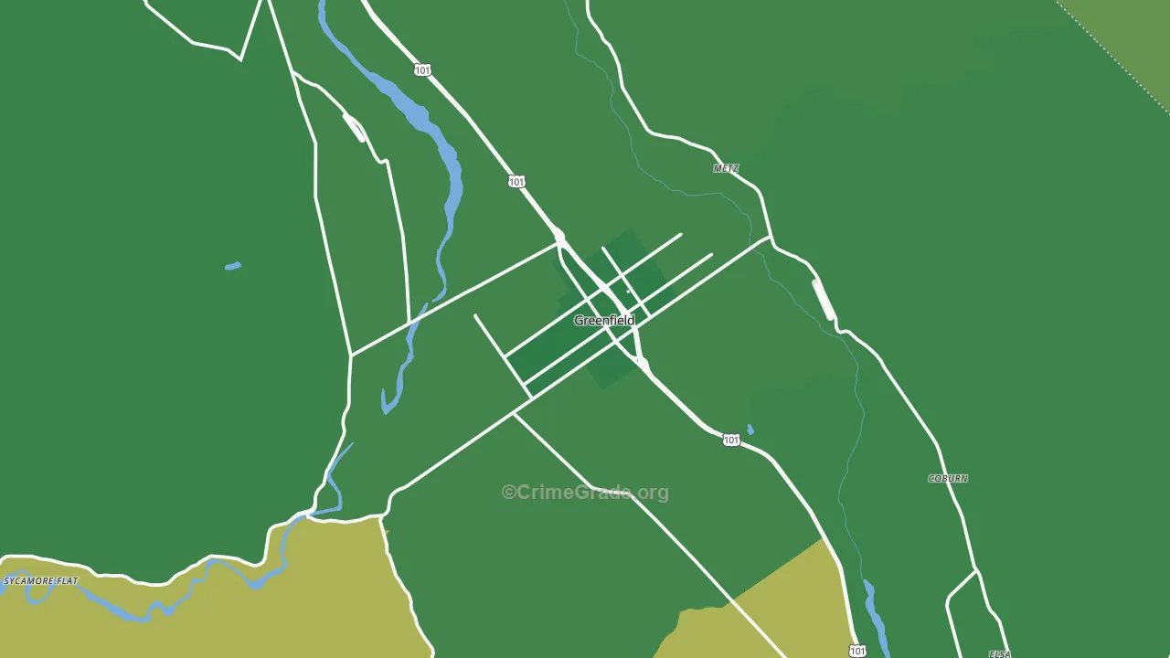 93927, CA Map of Vehicle Theft Rates