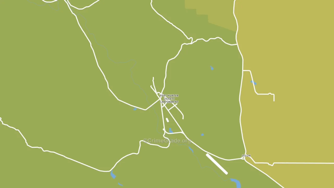 93928, CA Map of Vehicle Theft Rates