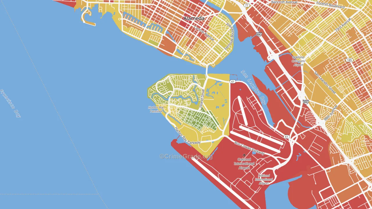 94502, CA Map of Vehicle Theft Rates