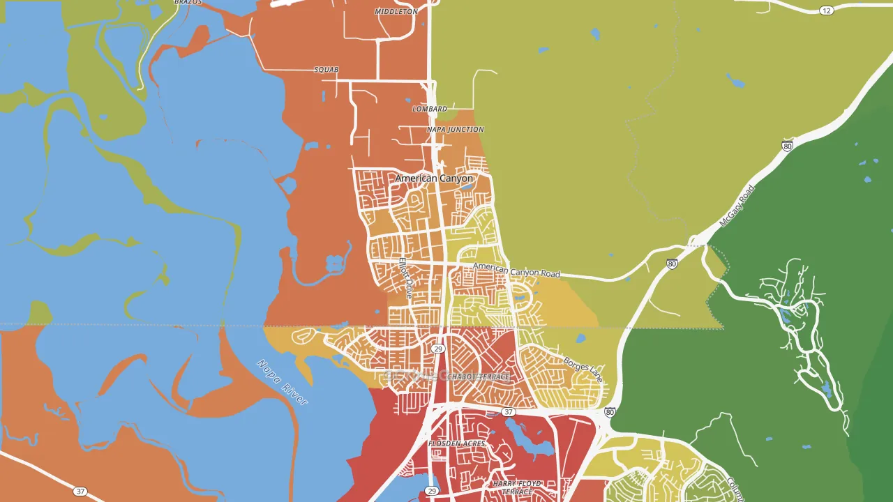 94503, CA Map of Vehicle Theft Rates