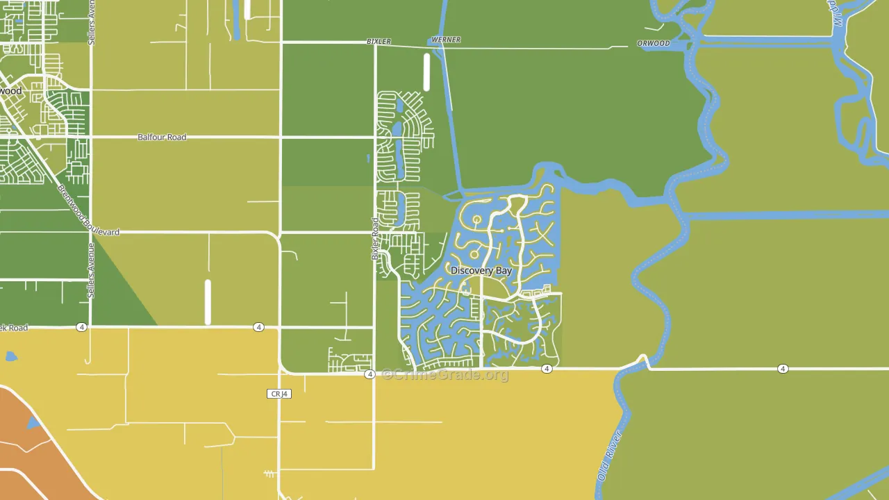 94505, CA Map of Vehicle Theft Rates
